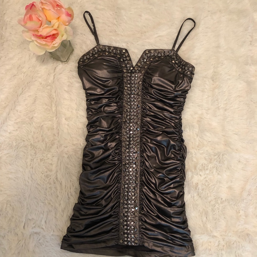 Bebe Metallic Dress Size M